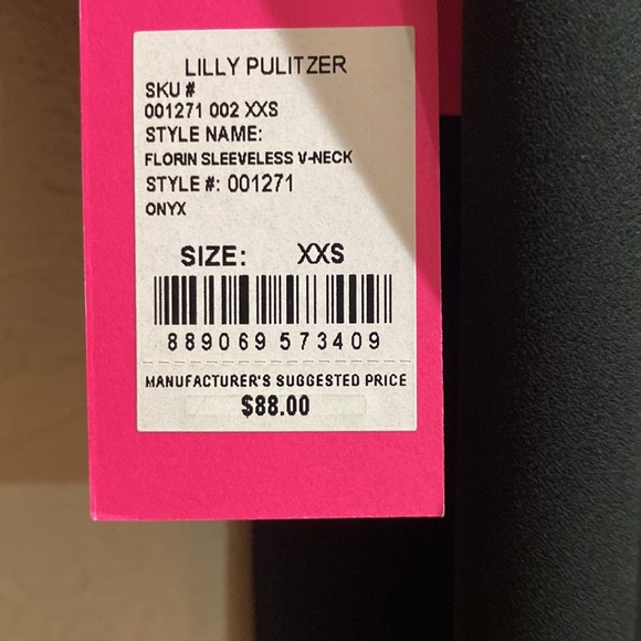 Lilly Pulitzer Size XXS Florin Sleeveless V-Neck - Picture 5 of 5